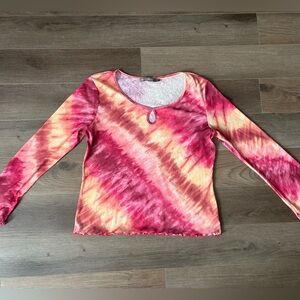 Tie-Dye Long Sleeve Top